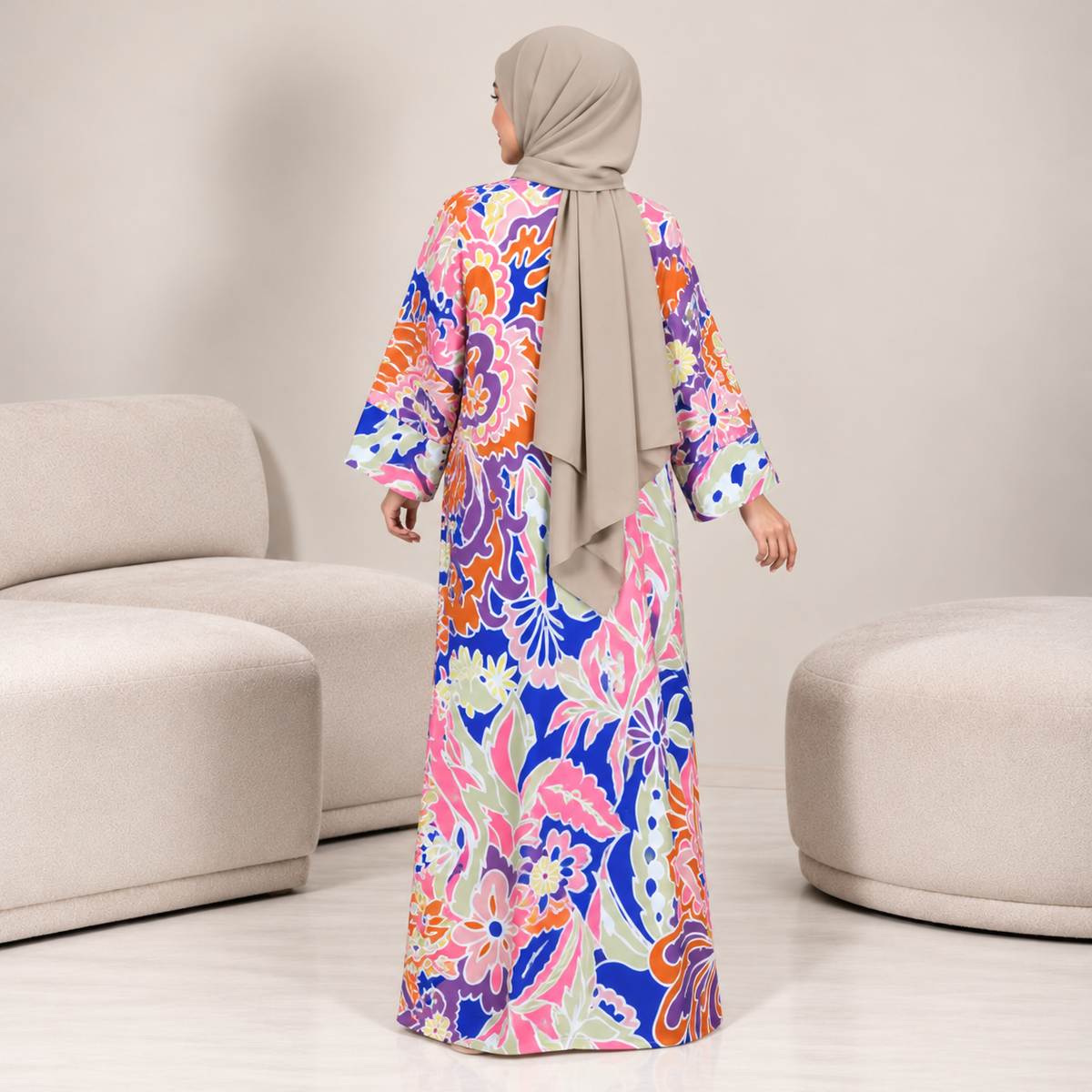 ROSSA CAFTAN PINK FIESTA