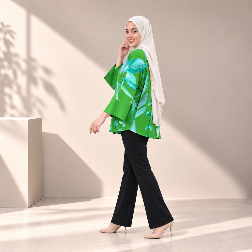 ALAYNA TOP GREEN FRESH