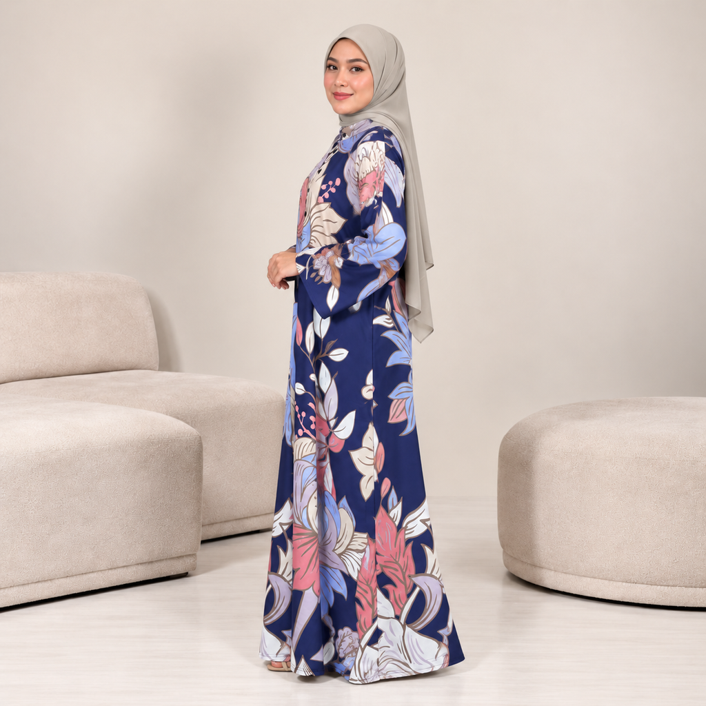 ROSSA CAFTAN PURPLE PEONY
