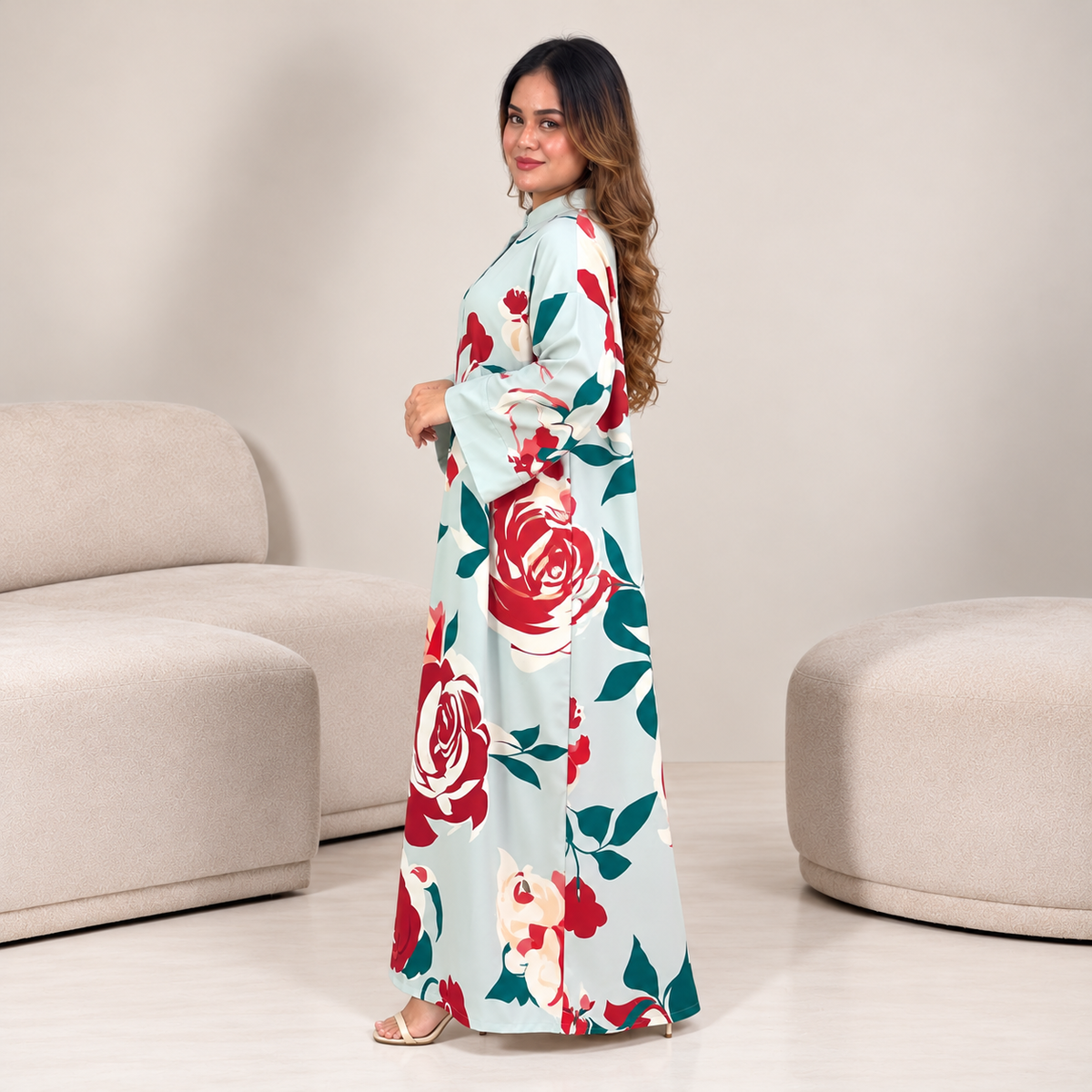 ROSSA CAFTAN MINT ROSE