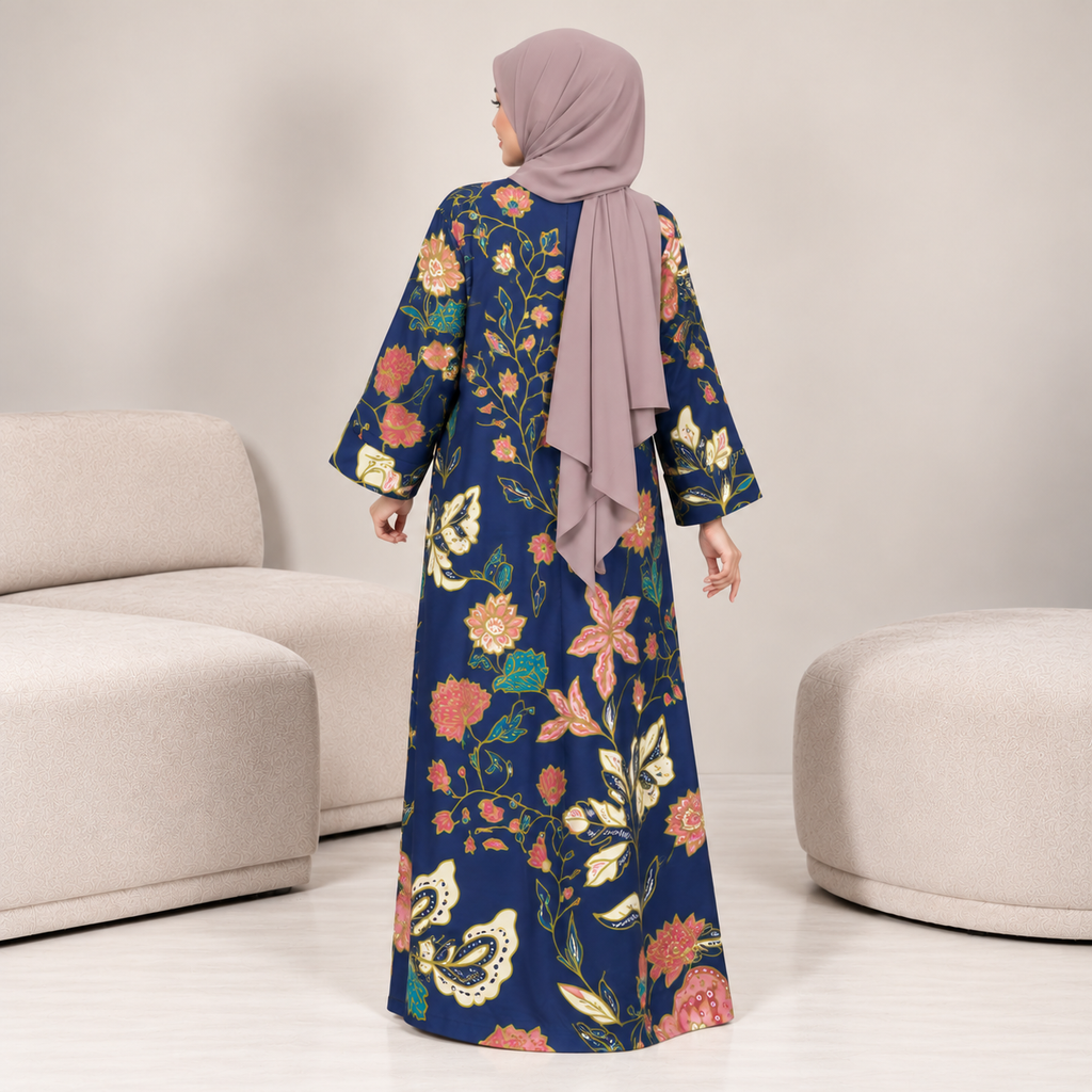 ROSSA CAFTAN BATIK BLUE LIME