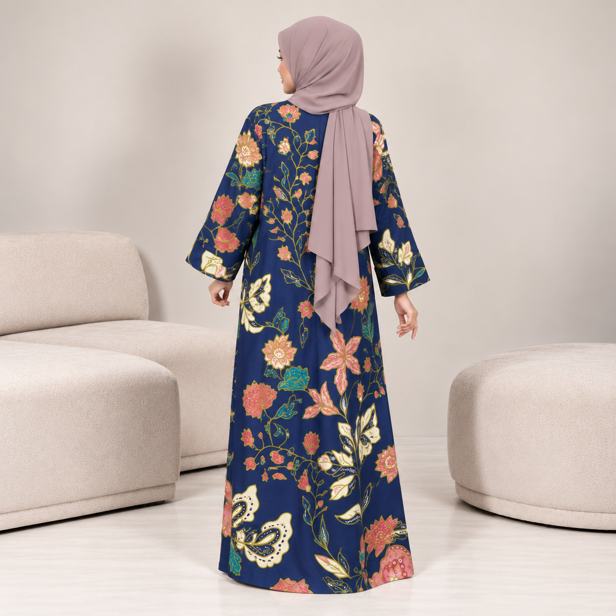 ROSSA CAFTAN BATIK BLUE LIME
