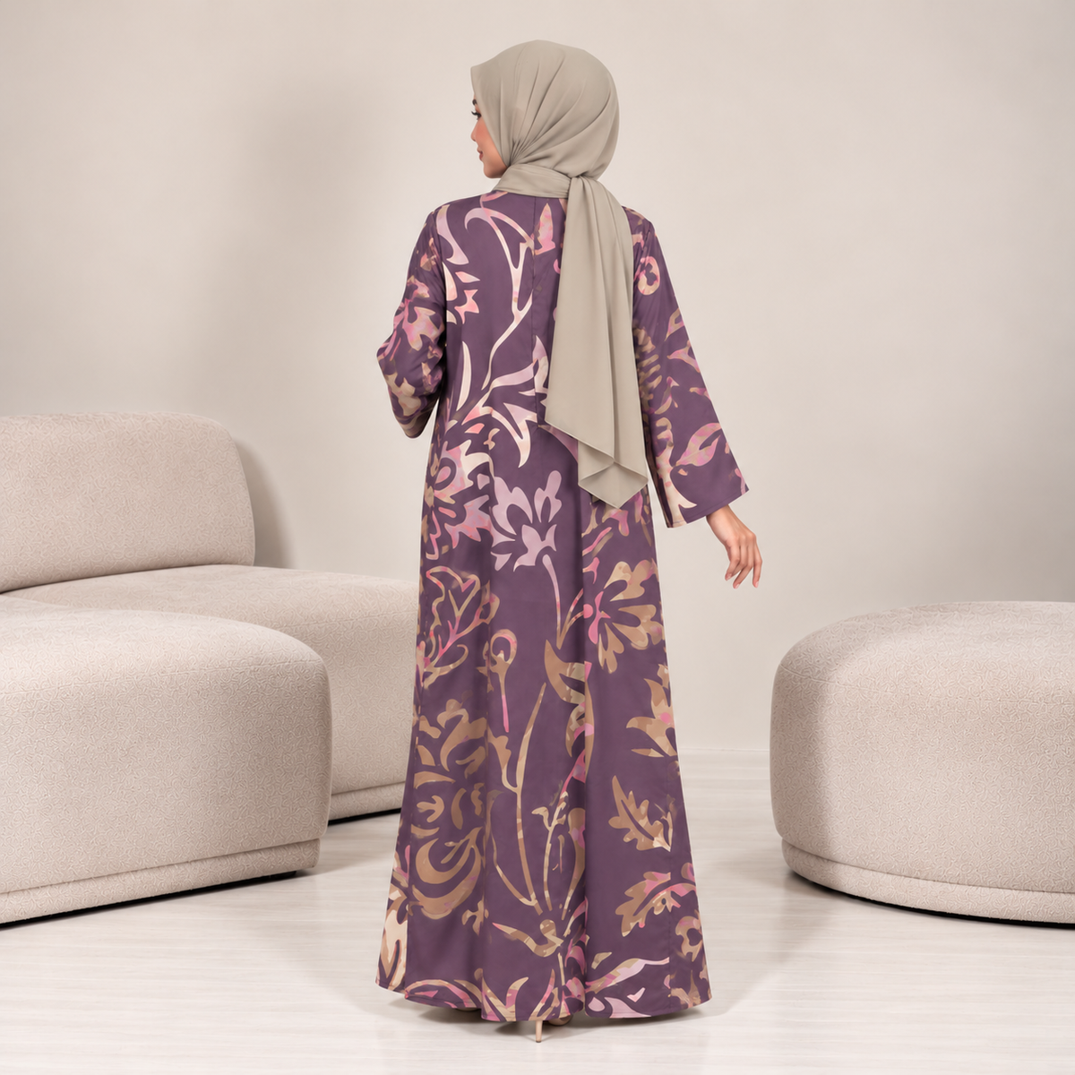 ROSSA CAFTAN BROWN DAISY