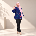 ALAYNA TOP BLUE GARDEN