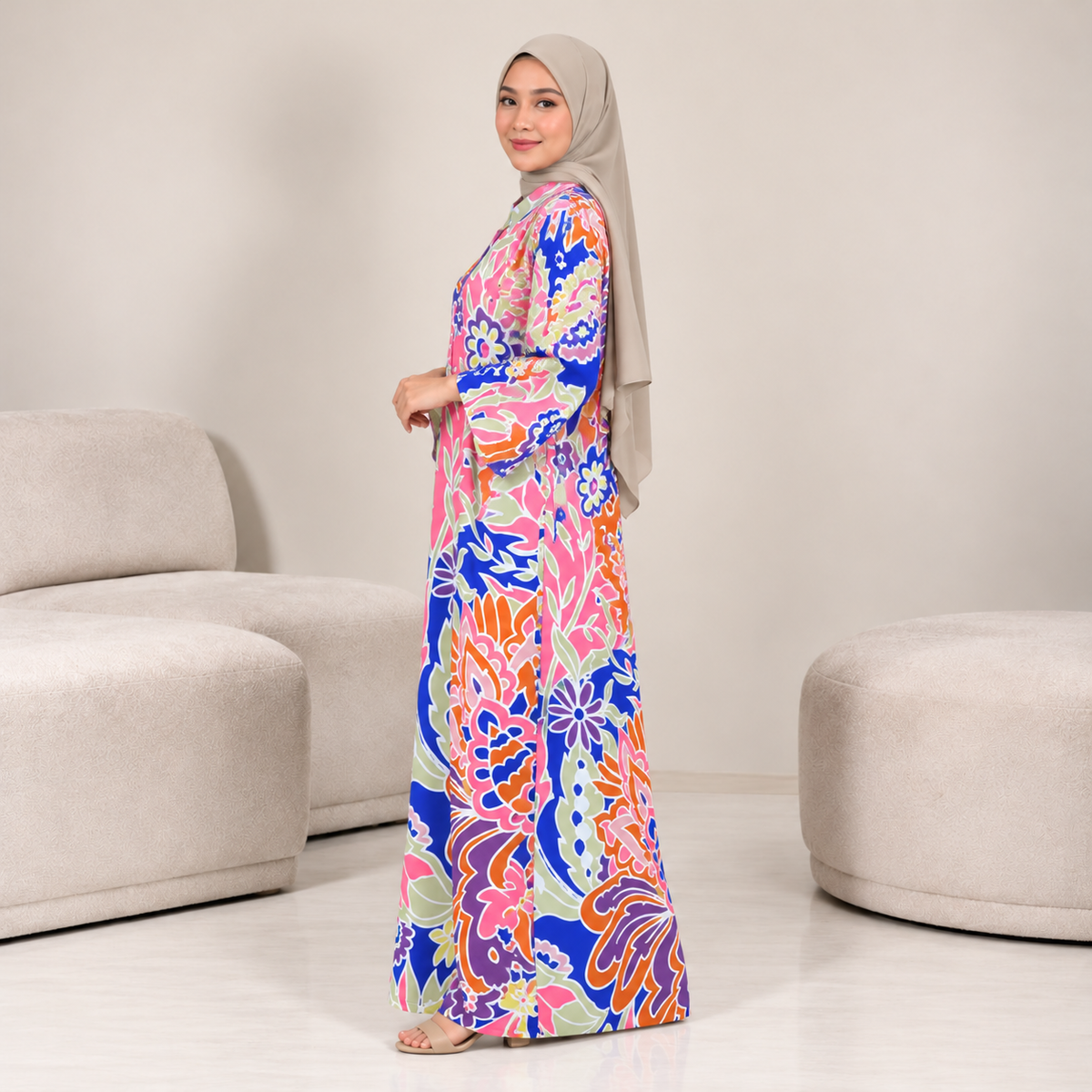 ROSSA CAFTAN PINK FIESTA