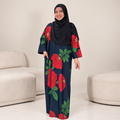 ROSSA CAFTAN BLACK PEONY
