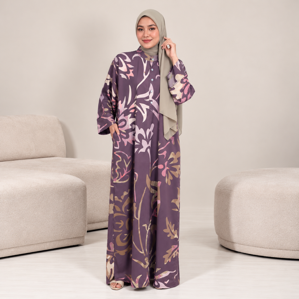 ROSSA CAFTAN BROWN DAISY